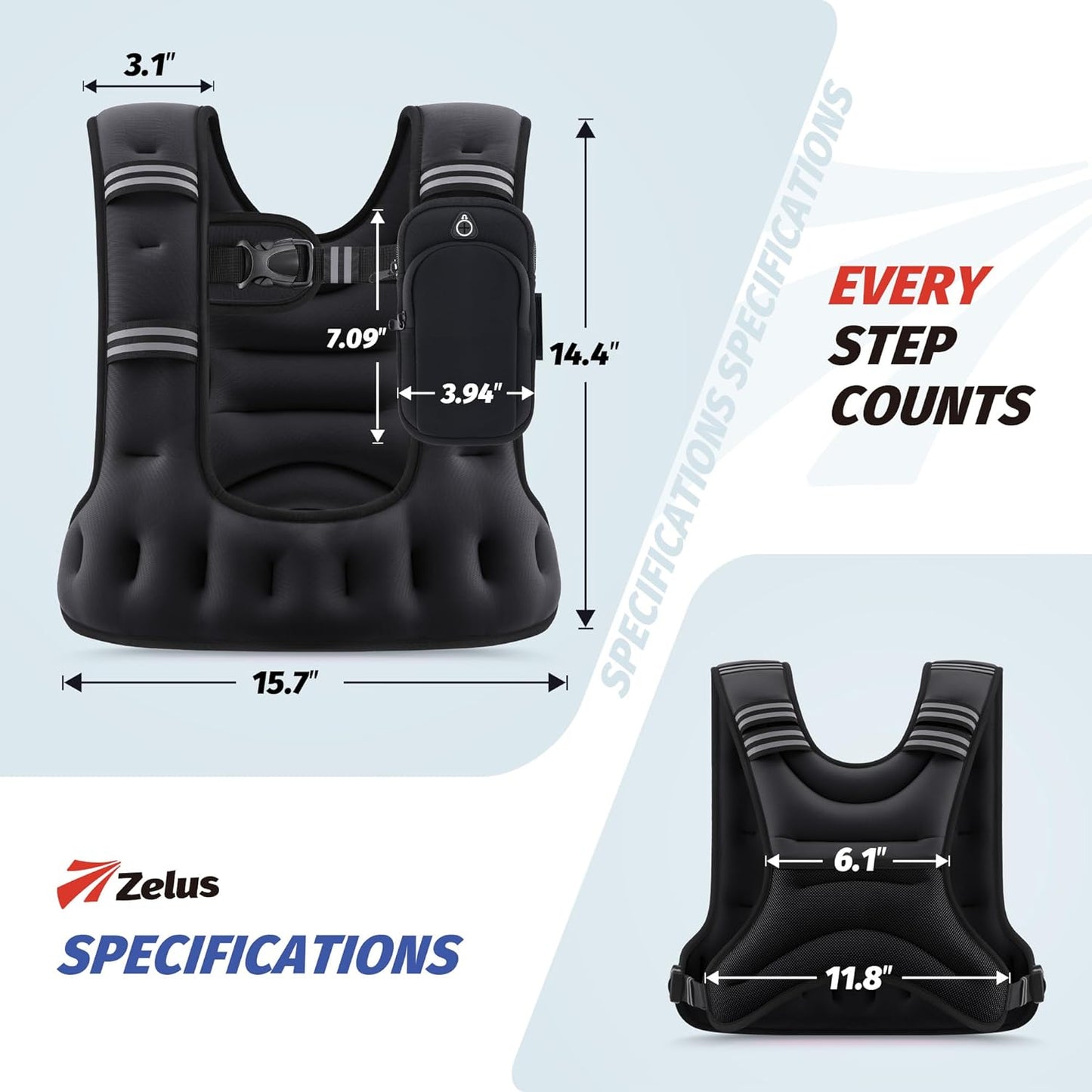 ZELUS U-Shaped Weighted Vest