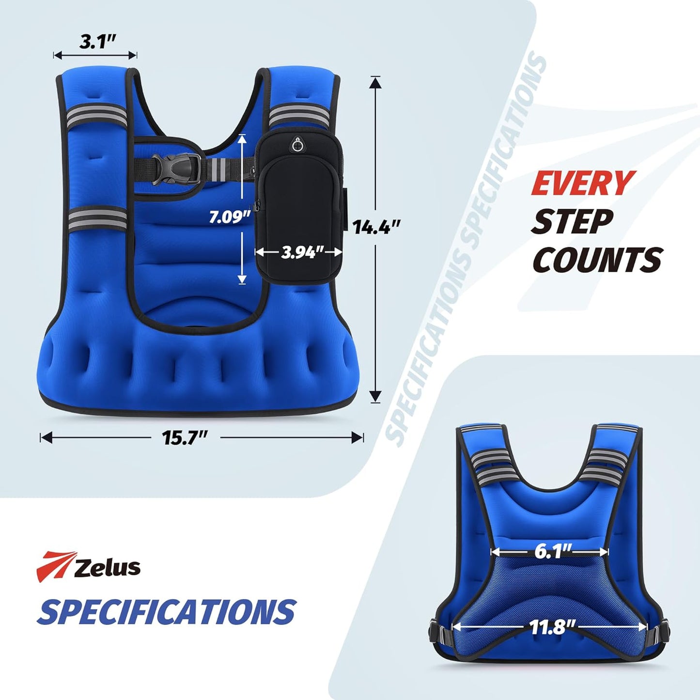 ZELUS U-Shaped Weighted Vest