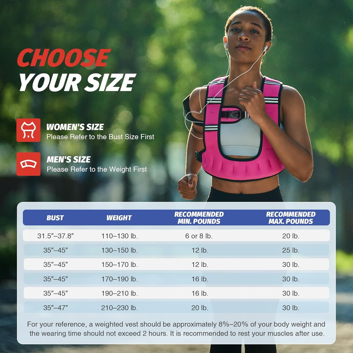 ZELUS U-Shaped Weighted Vest