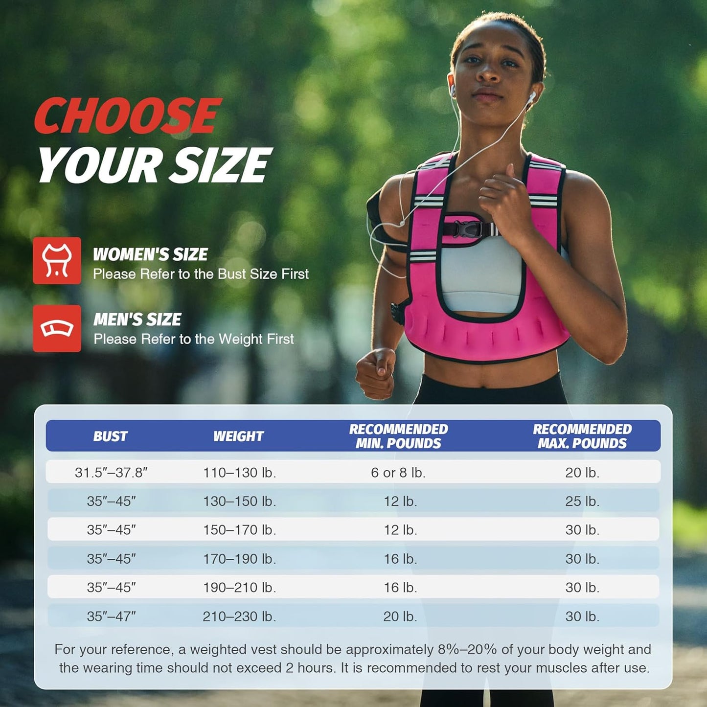 ZELUS U-Shaped Weighted Vest