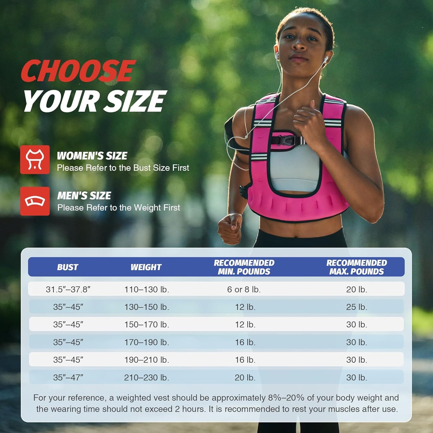 ZELUS U-Shaped Weighted Vest