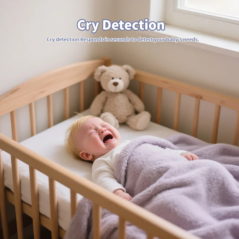Factory Direct Low Price 5-inch Baby Monitor High Quality Video Baby Monitor Crying Detection Screen 40 Hours Battery Life