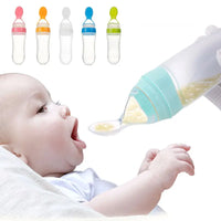 90ML Baby Training Feeder Bottle with Spoon