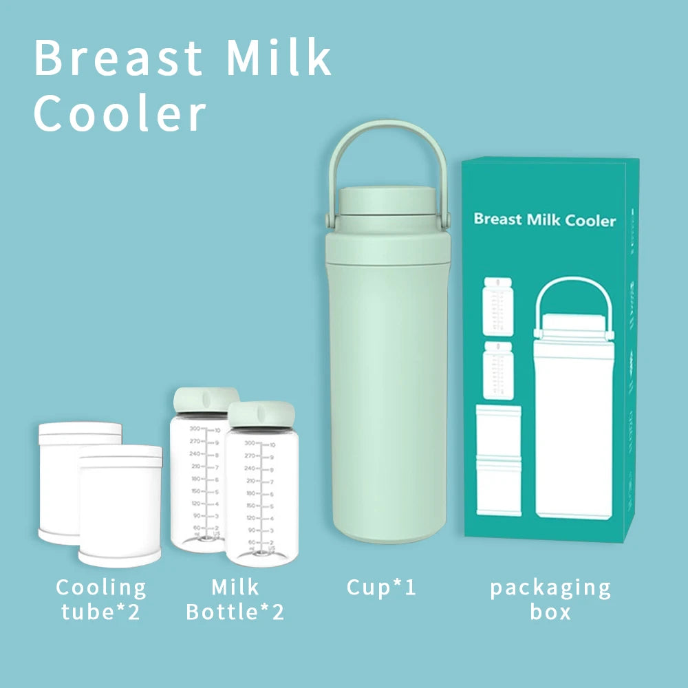 Breast milk cooler bottle, 360 24-hour cooling technology, high-capacity travel portable breast milk cooler