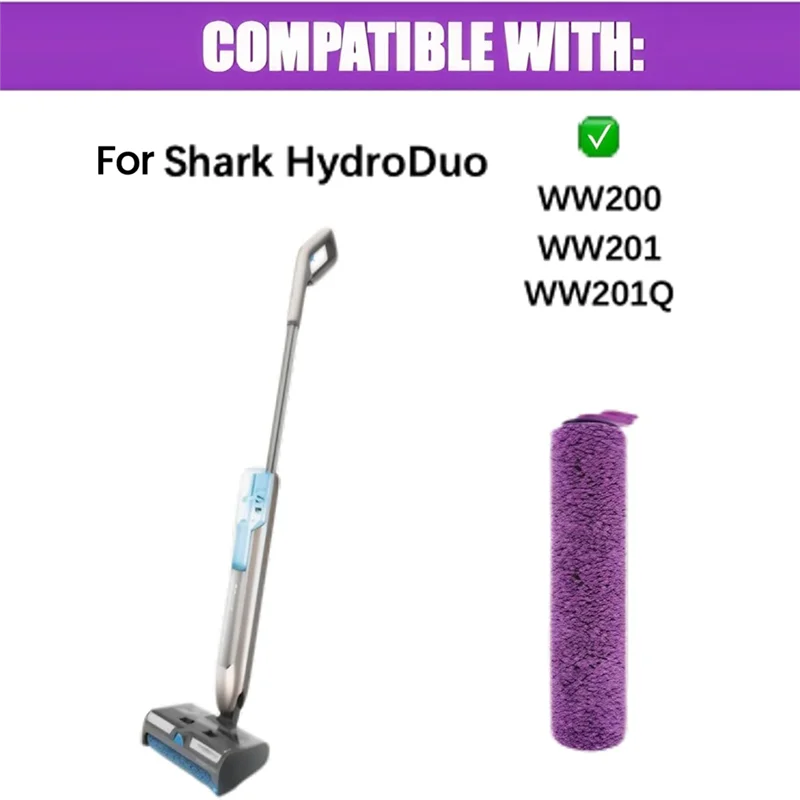 AB15-Vacuum Roller Brush Replacement Parts For Shark Hydroduo Cordless Wet Dry Hard Floor Cleaner Vacuum WW201/WW200/WW20