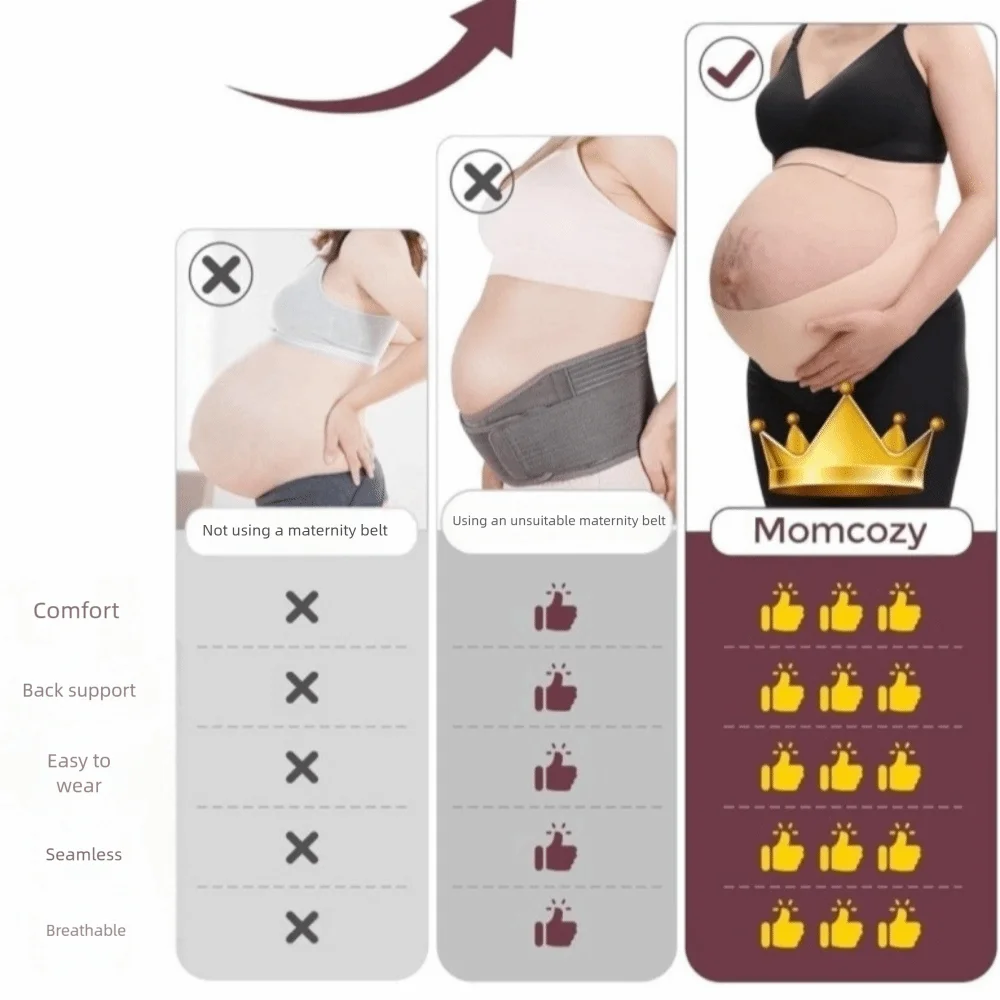 New One-Piece Maternity Belt Waist Care Thin Back Clothes Belt Adjustable Maternity Abdomen Brace Protector Pregnancy Support