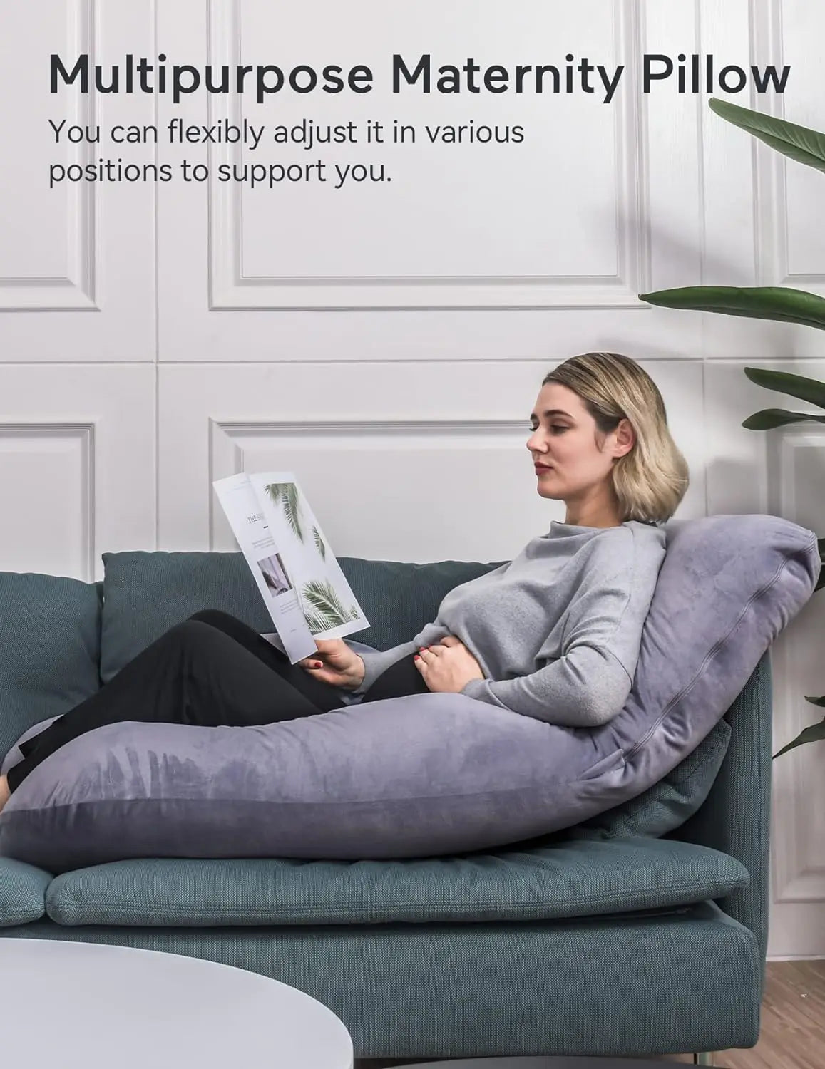 Momcozy U-Shaped Full Body Pregnancy Pillow