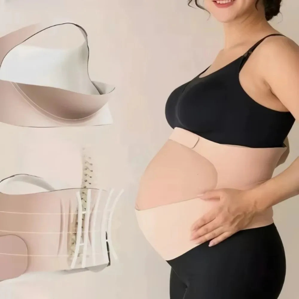 New One-Piece Maternity Belt Waist Care Thin Back Clothes Belt Adjustable Maternity Abdomen Brace Protector Pregnancy Support