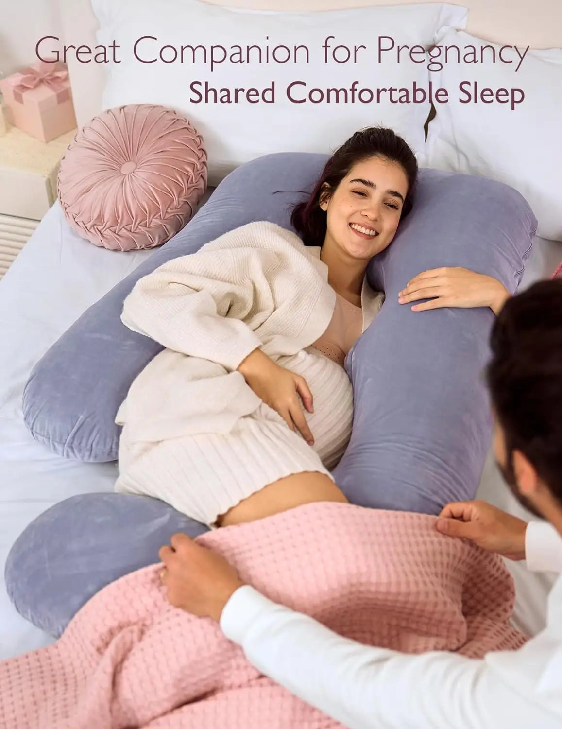 Momcozy U-Shaped Full Body Pregnancy Pillow