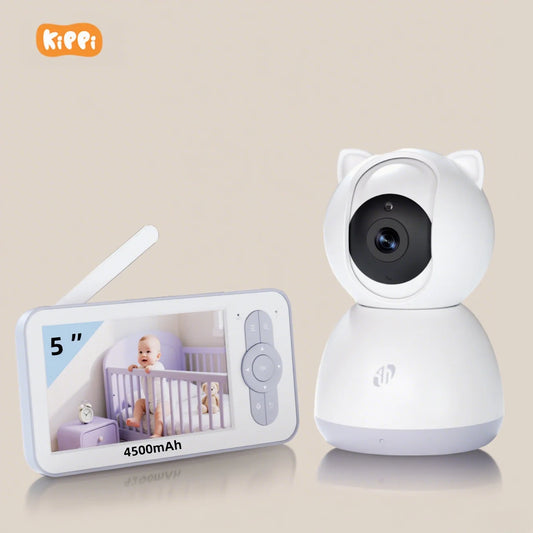 Factory Direct Low Price 5-inch Baby Monitor High Quality Video Baby Monitor Crying Detection Screen 40 Hours Battery Life