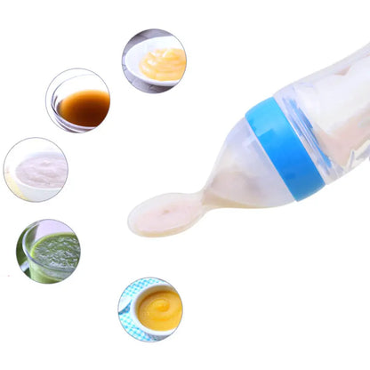 90ML Baby Training Feeder Bottle with Spoon