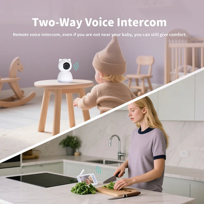 Factory Direct Low Price 5-inch Baby Monitor High Quality Video Baby Monitor Crying Detection Screen 40 Hours Battery Life