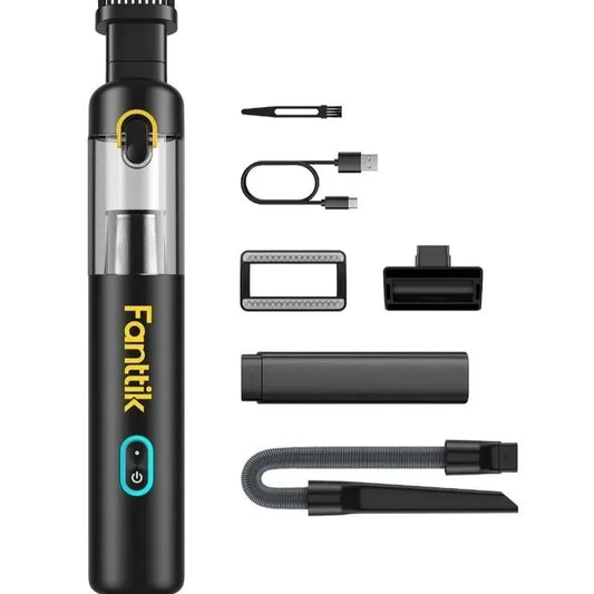 12000Pa/30AW, RobustClean Mini Vacuum with Flexible Hose and Pet Brush,Slim V8 Mate Cordless Car Vacuum High Power,
