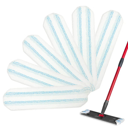 4/8 Pcs Replacement Rags for Vileda H2prO/O-Cedar H2prO Flat Mop System,Washable Reusable Microfiber Mop Pad